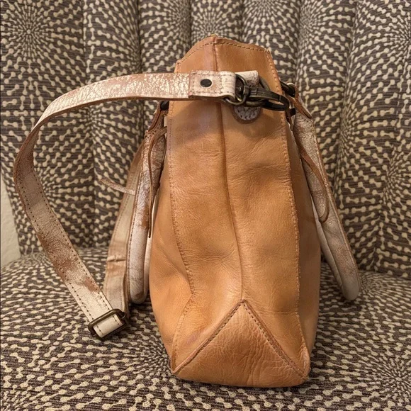 Bed Stu Rockababy Leather Cashew Rustic Nectar Lux Satchel Bag - Picture 9 of 16